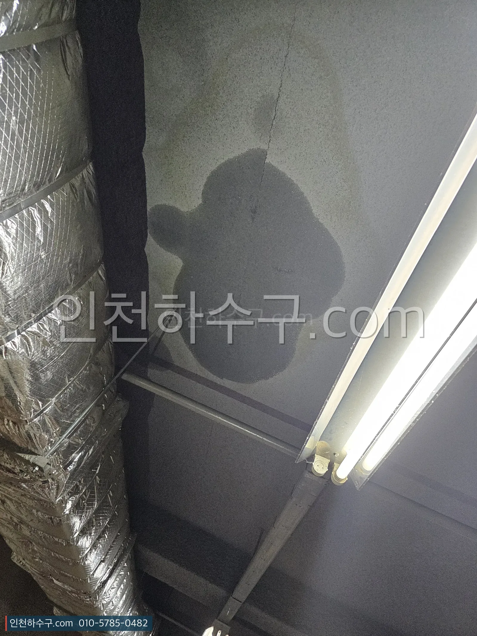 천장에 번진 누수 얼룩